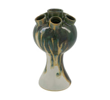 Keramikvase 13x13x25cm Grün