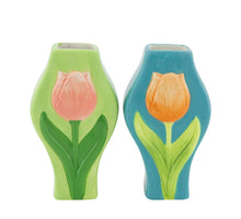 Keramikvase 9x5,5x15,5cm, gemischt