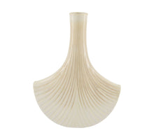 Keramikvase 26x11,5x33cm Cremeweiß