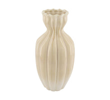Keramikvase 17,5x17,5x35,5cm Cremeweiß