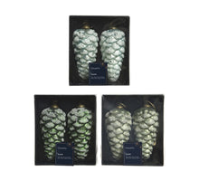 Dennenappel glas antique frosted 3col ass assortie D.6cm x H.12cm