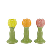 Kerzenhalter Blume Porzellan 6,3x6,3x12,5cm Gemischt