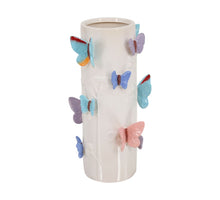 Vase ceramic 16.2x16.2x31.5cm Mixed colors