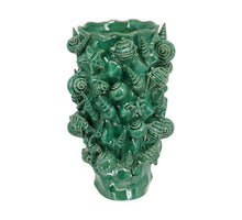 Keramikvase 24x24x40,5cm Türkis