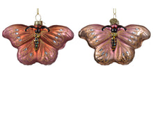 Anhänger Schmetterling Glas 2 Farben sortiert 11x2,8x8cm