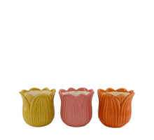 Planter flower ceramic 14x14x13cm Mixed