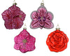 Blumenanhänger aus Glas, 4er-Set, 10x6x11cm