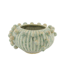Vase ceramic 21x21x12cm Green Multi