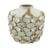 Bottle round ceramic 25.5x25.5x23.5cm White/Brown