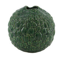 Bottle round ceramic 15x15x14cm Green