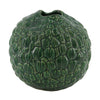 Bottle round ceramic 15x15x14cm Green