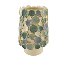 Vase ceramic 23x23x35.5cm White/Blue