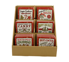 Coaster square christmas ceramic 10x10x0.65cm 6 mixed Red/White