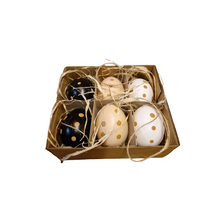 Hängende Hühnereier, gesprenkelt, 6 Stück