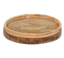 Decowood Teak Rattan rund h4 cm dia 25 cm