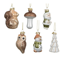 Figuur glas 6ass assortie D.4cm x H.7.5cm