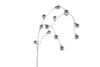 Kunsttak "Balls" zilver PE 95cm