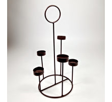 Waxine Etagere Metall (5) braun D17 H34cm