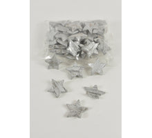 Kokossterne silber 5cm 50 Stück