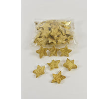 Kokossterne gold 5cm 50 Stück