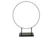 Ring op voet 38x10x48,5cm metaal zwart