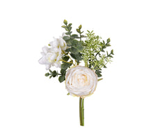 Ranunkel-/Hortensienstrauß, Höhe 28 cm, creme