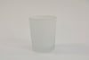 Schachtel mit 24 Waxine Glas Gerade matt weiß D5,5 H6,5cm