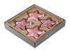 w/b. 4 glass stars combi blush 80 mm