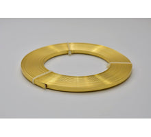 Aluminiumdraht flach Gold 10mtr