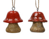 Hanger mangohout enamel 2 kleuren assortie fsc mix 70% rood/wit D.5cm x H.5cm