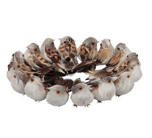 tube 16 birds/wire brown 9 cm