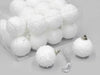 PET 24 Kugeln Schneefarbe weiß 50 mm