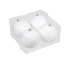 PET 4 Kugeln Schneefarbe weiß 100 mm