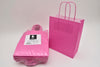 Tragetasche fuchsia kraft 18+8x22cm a 50 Stück gedrehter Griff