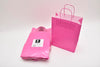 Tragetasche Fuchsia kraft 23+12x30cm a 50 Stück gedreht handv.