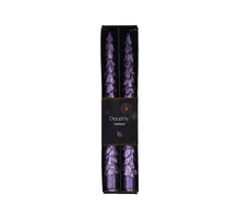 Set/2 Abendessen Kerze Wachs ''Baum'' Kristall flieder D2.2 H25cm