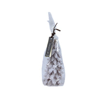 Kerze ''Baum'' Wachs hellbraun H12.5 D7cm in Verpackung