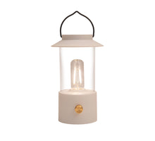 Drahtlose Laterne, warmweiß, dimmbar, LED, inklusive USB-Kabel, 24 x 9 cm, weiß.