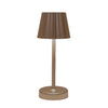 Drahtlose Tischleuchte, warmweiß, dimmbar, LED, inklusive USB-Kabel, 26,5 x 10,5 cm, Bronze