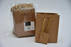 eine 20-Tasche braune Kraft mit Schnur 11,4 + 6,4 x 14,6 cm.
