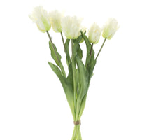 Real Touch Parrot tulip bundle Sally X6 cream 51cm
