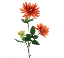 Dahlia Spray New York Orange 76cm
