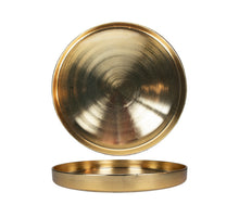 Dienblad goud Ø36x2,5cm