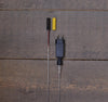 B.O. BAL GLAS ANTRACIET 10CM AAN 60CM TOUW / 8LED WARM WIT 2XAA