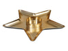 pc. 1 plastic star plate gold 31x31x3 cm