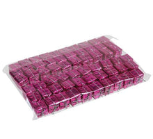 pbh. 60 Geschenkboxen Folie auf Pick lila 25x25mm