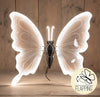 VLINDER LED WARM WIT 60CM BEWEGENDE VLEUGELS - 5MTR AANLOOPSNOER - IP44 TRANSFORMER - COLOURBOX