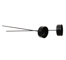 pb. 10 Teelichtbecher/Pick 20 cm schwarz 42 mm
