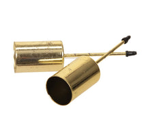pb. 4 dünne Kerzenhalter/Pick Gold Ø 2,5 cm/6 cm