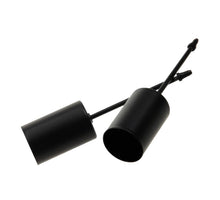 pb. 4 dünne Kerzenhalter/Pick schwarz Ø 2,5 cm/6 cm